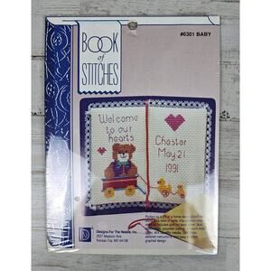 Designs For The Needle Book of Stitches Counted Cross Stitch Kit #6301 Baby